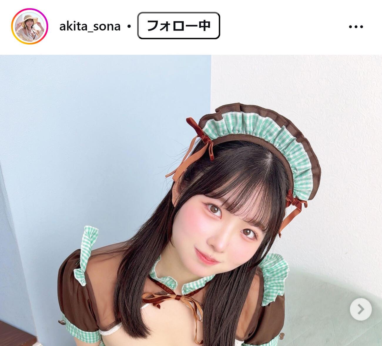 秋田そなのインスタグラムから