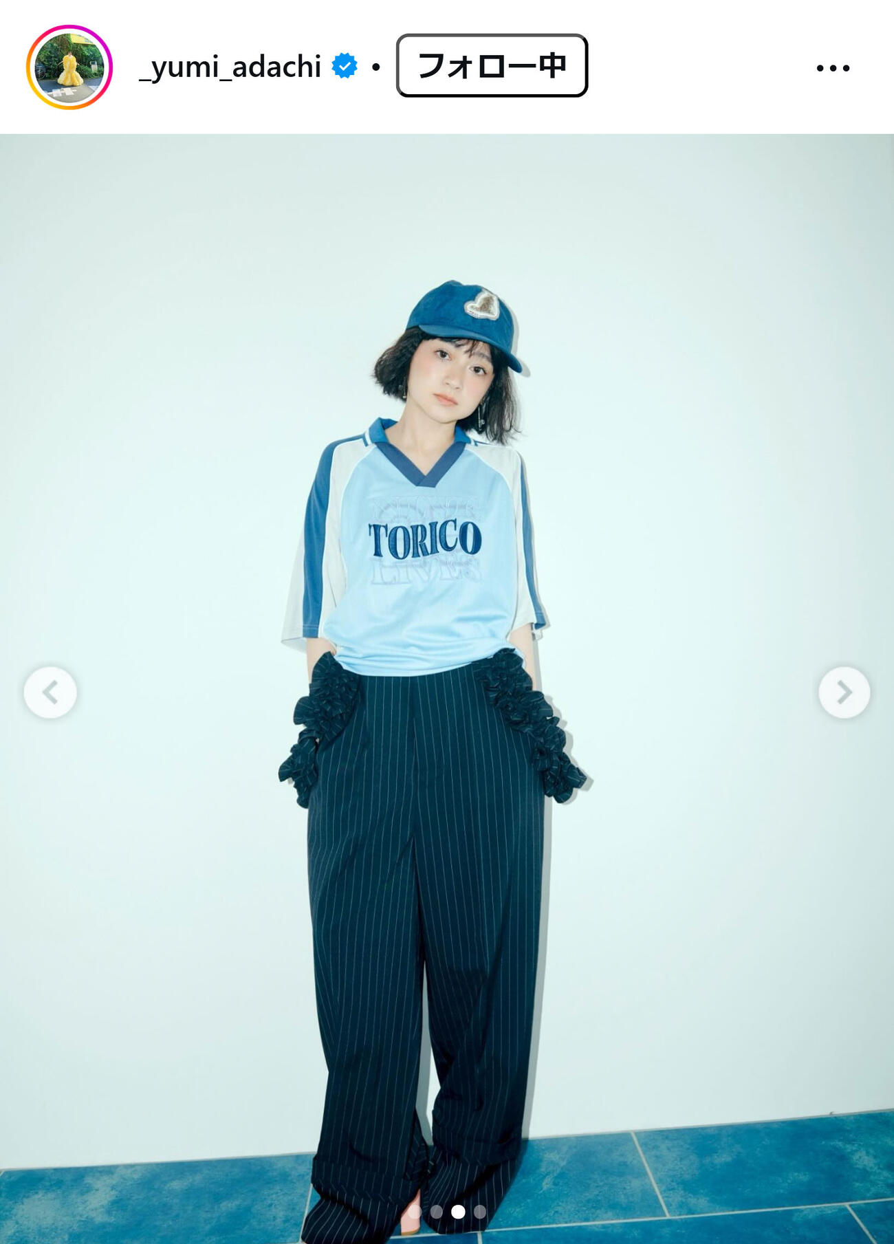 安達祐実のインスタグラムから