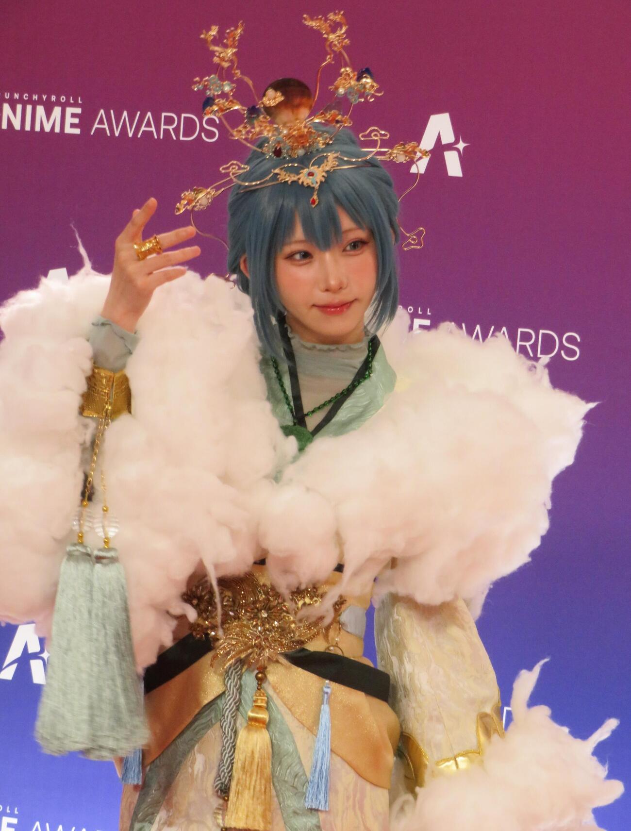 アニメの祭典「クランチロール・アニメアワード2026」に参加したmえなこ