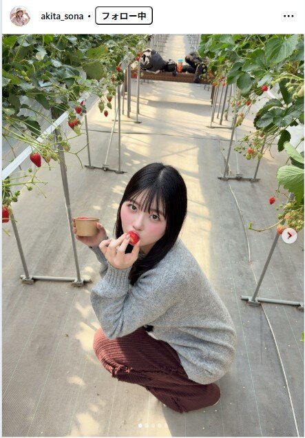 秋田そなのインスタグラムから