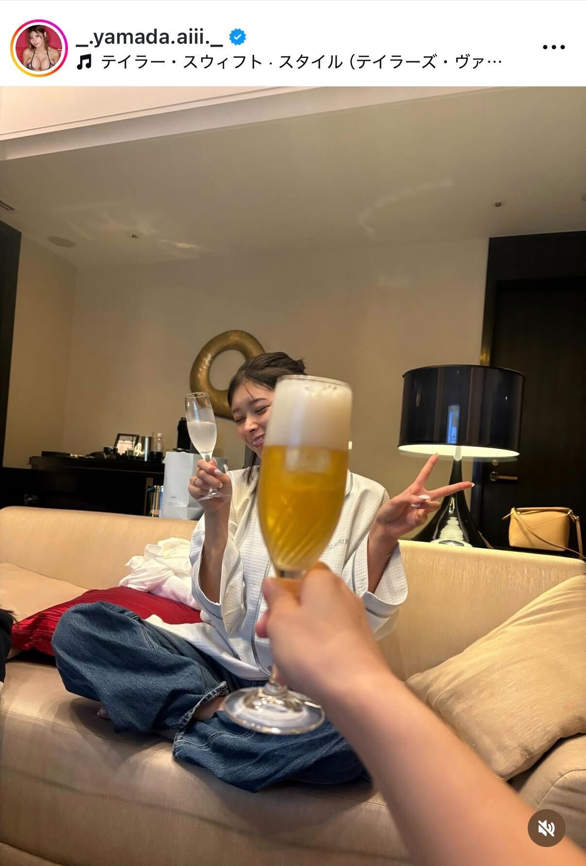 山田あいのインスタグラムから