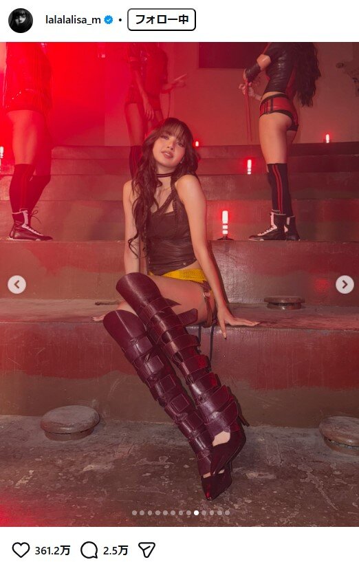 BLACKPINKのLISAのインスタグラムから