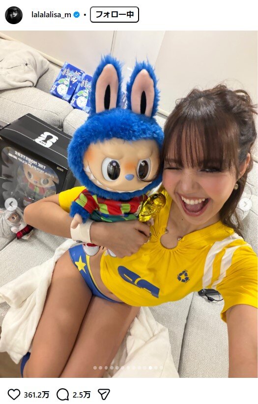 BLACKPINKのLISAのインスタグラムから