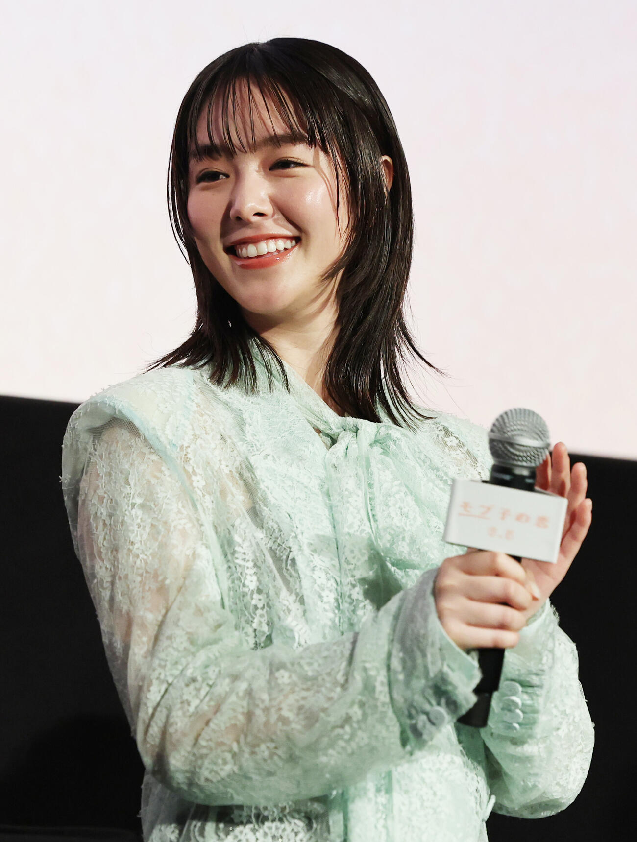 映画「モブ子の恋」公開直前イベントに登場した唐田えりか（撮影・野上伸悟）