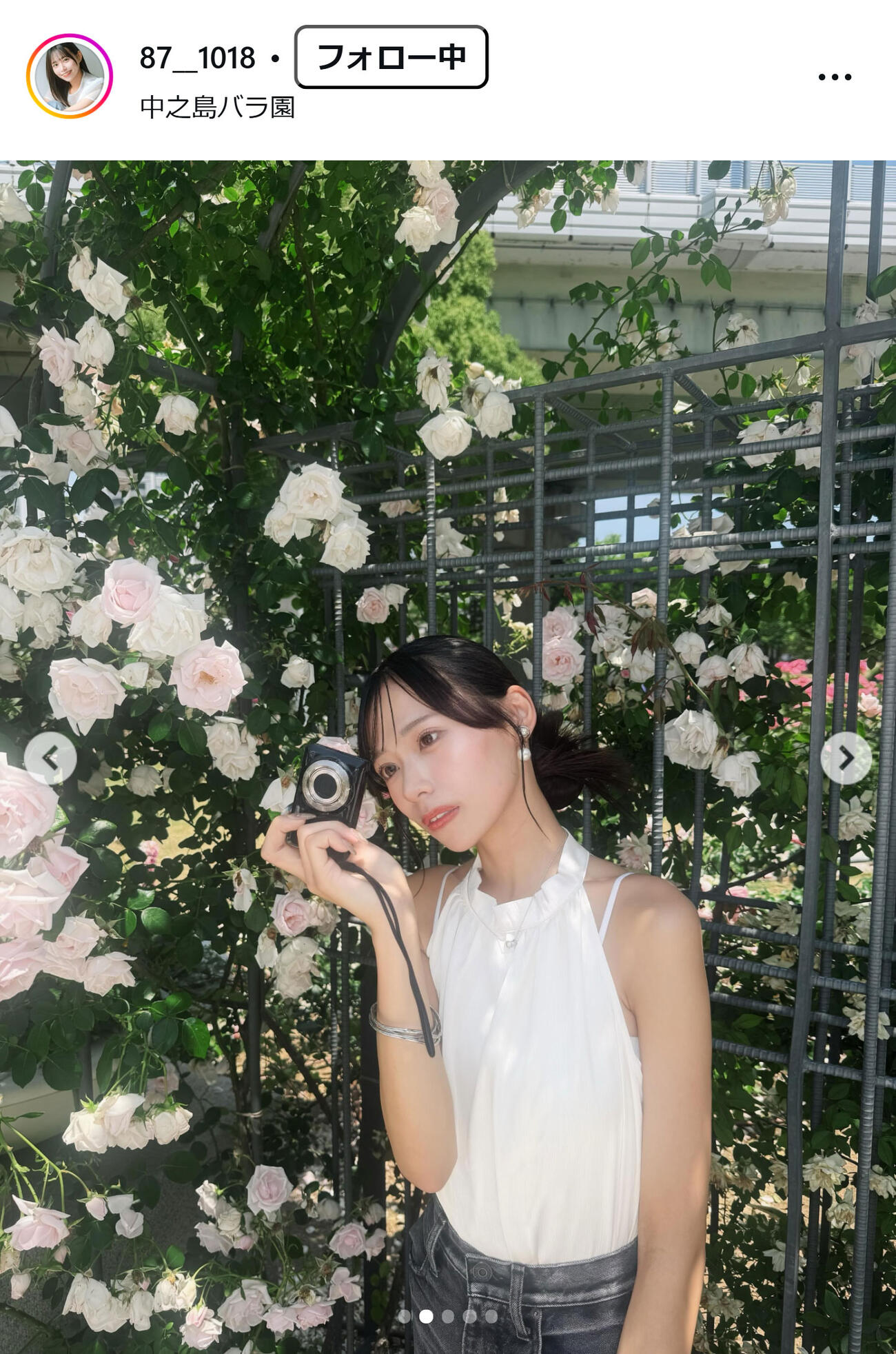 中西花のインスタグラムから