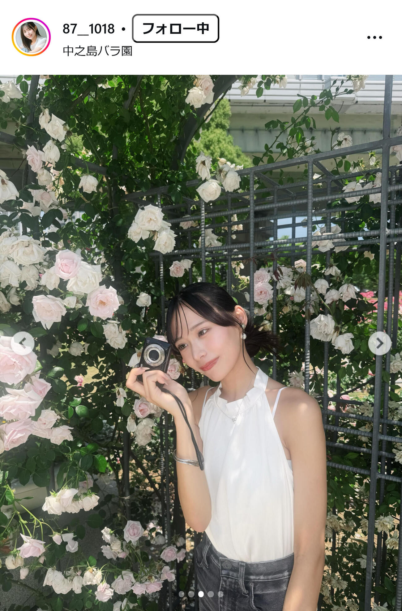 中西花のインスタグラムから