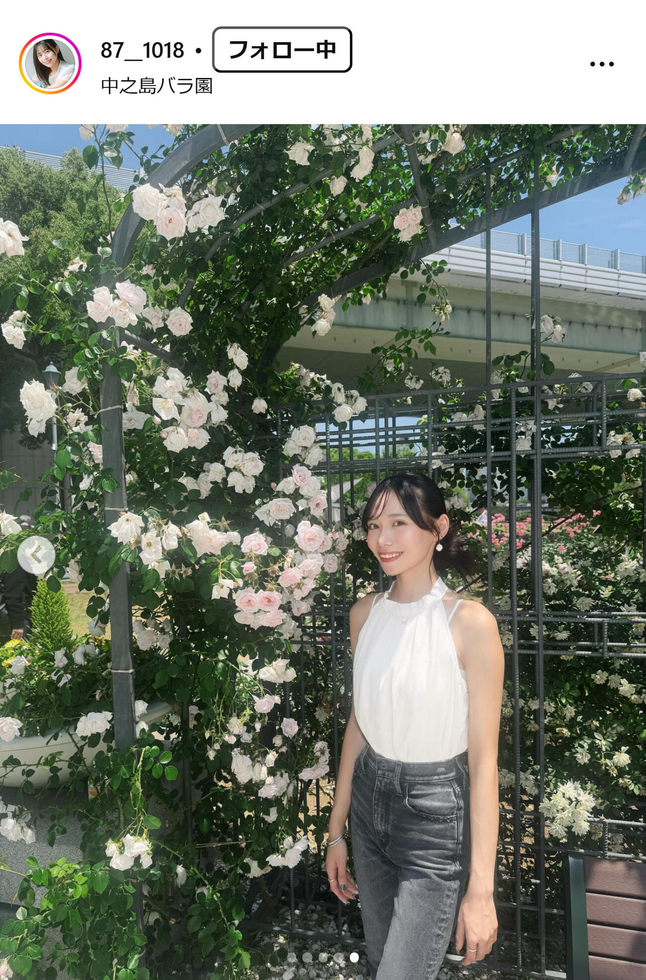 中西花のインスタグラムから