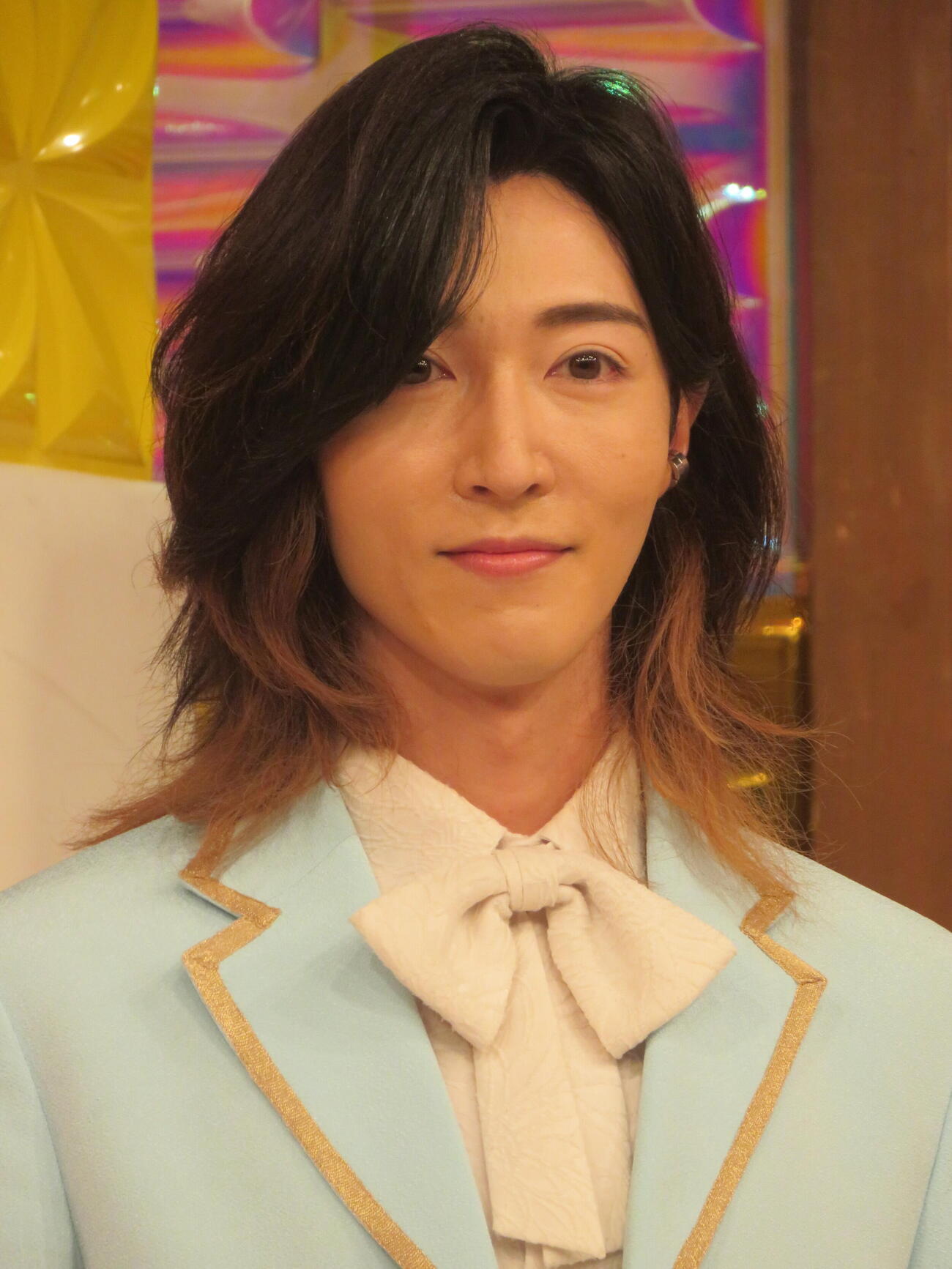 初冠番組「モナキ　純度100％」制作会見に出席したモナキのサカイJr．（撮影・川田和博）