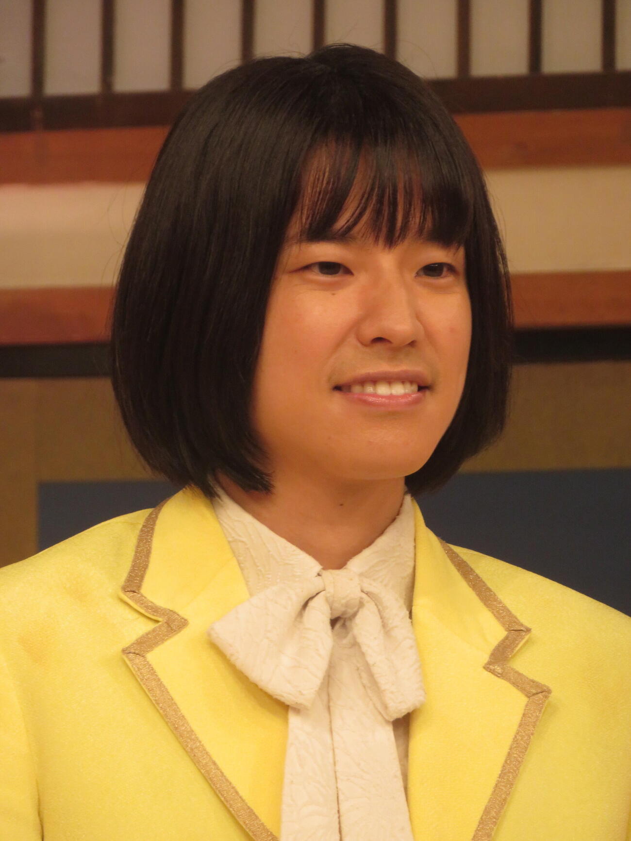 初冠番組「モナキ　純度100％」制作会見に出席したモナキのおヨネ（撮影・川田和博）