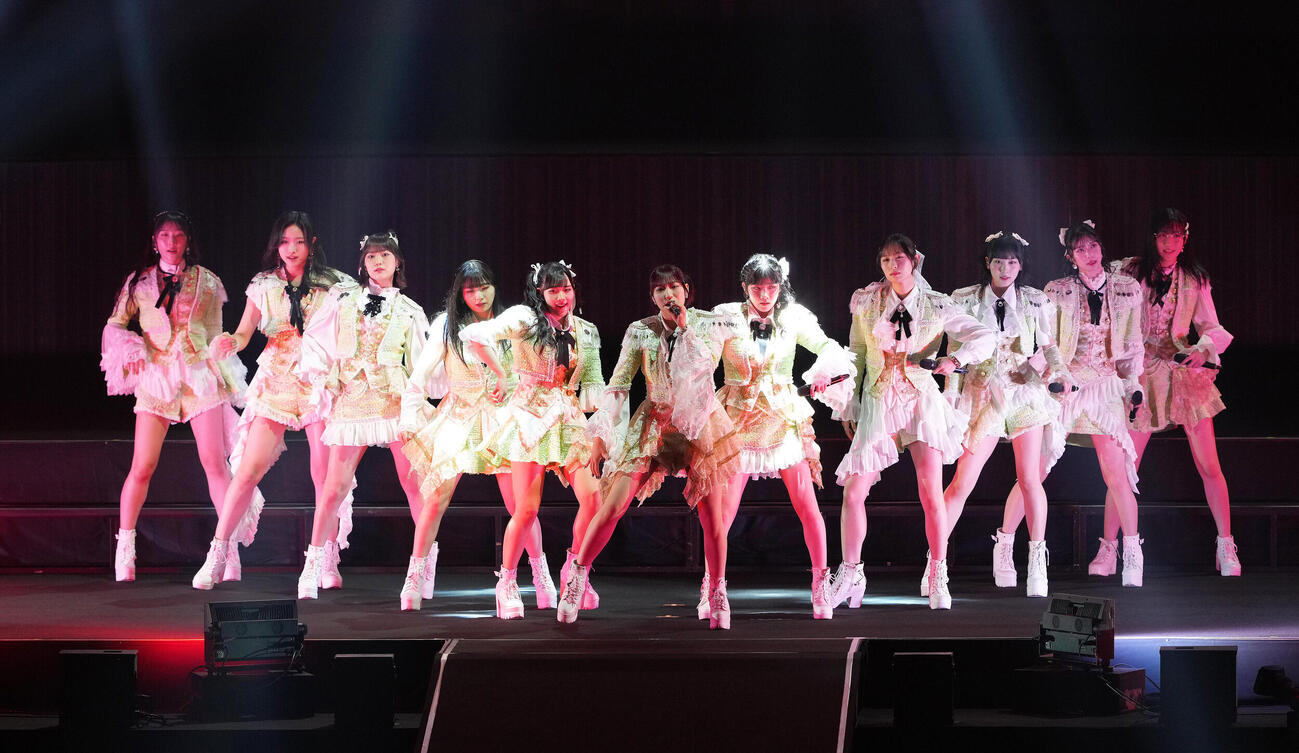 Juice＝Juice Concert 2026　パフォーマンスするJuice＝Juice（撮影・足立雅史）