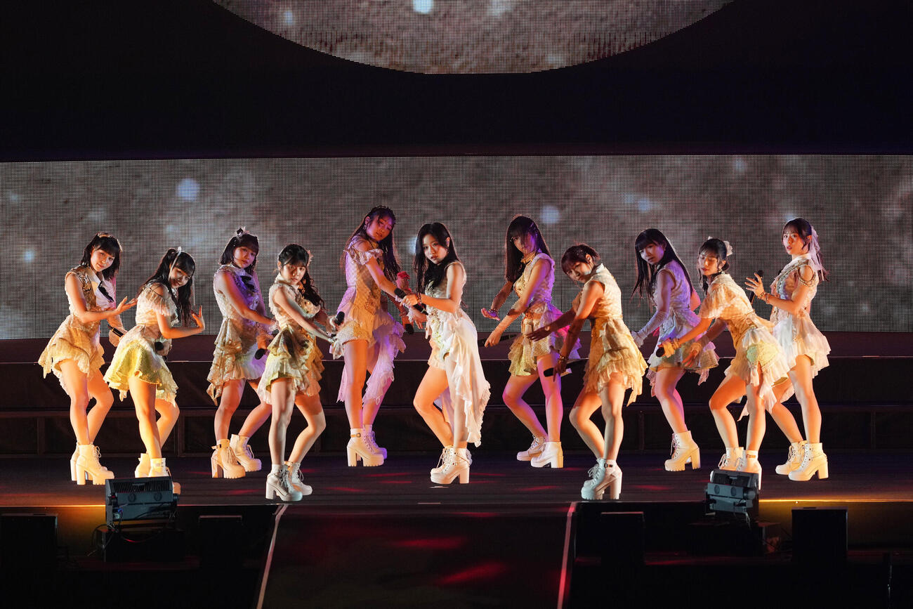 Juice＝Juice Concert 2026　パフォーマンスするJuice＝Juice（撮影・足立雅史）