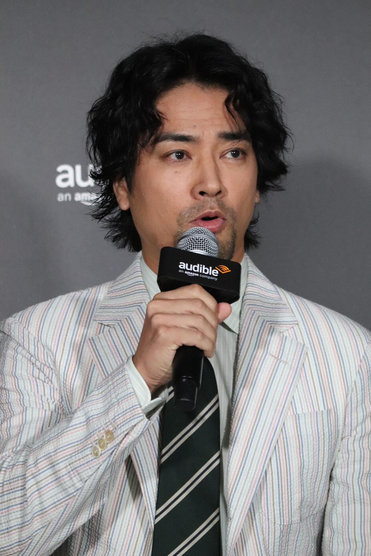 「Audible」プレス発表会に出席した桐谷健太