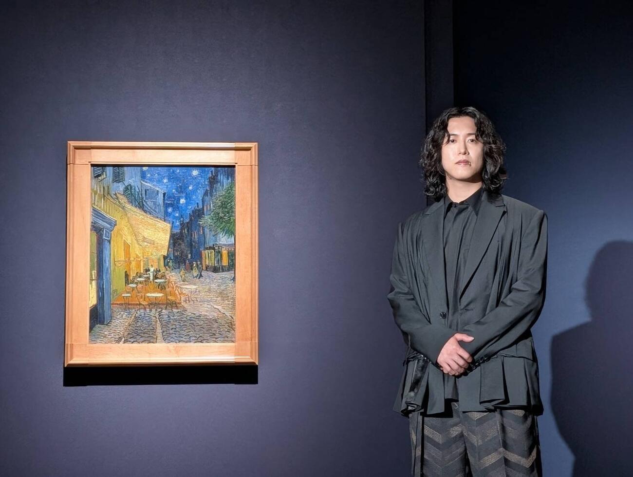 「大ゴッホ展　夜のカフェテラス」取材会に出席したキタニタツヤ
