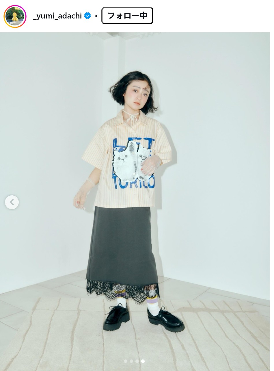 安達祐実のインスタグラムから