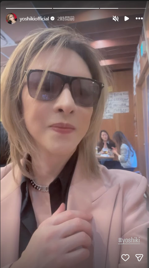YOSHIKIのインスタグラムから