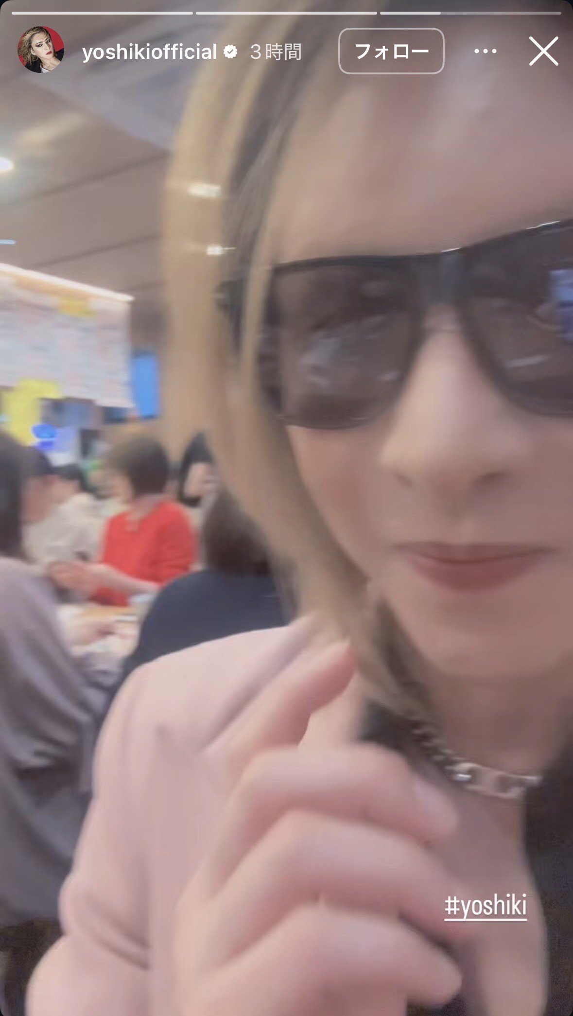 YOSHIKIのインスタグラムから