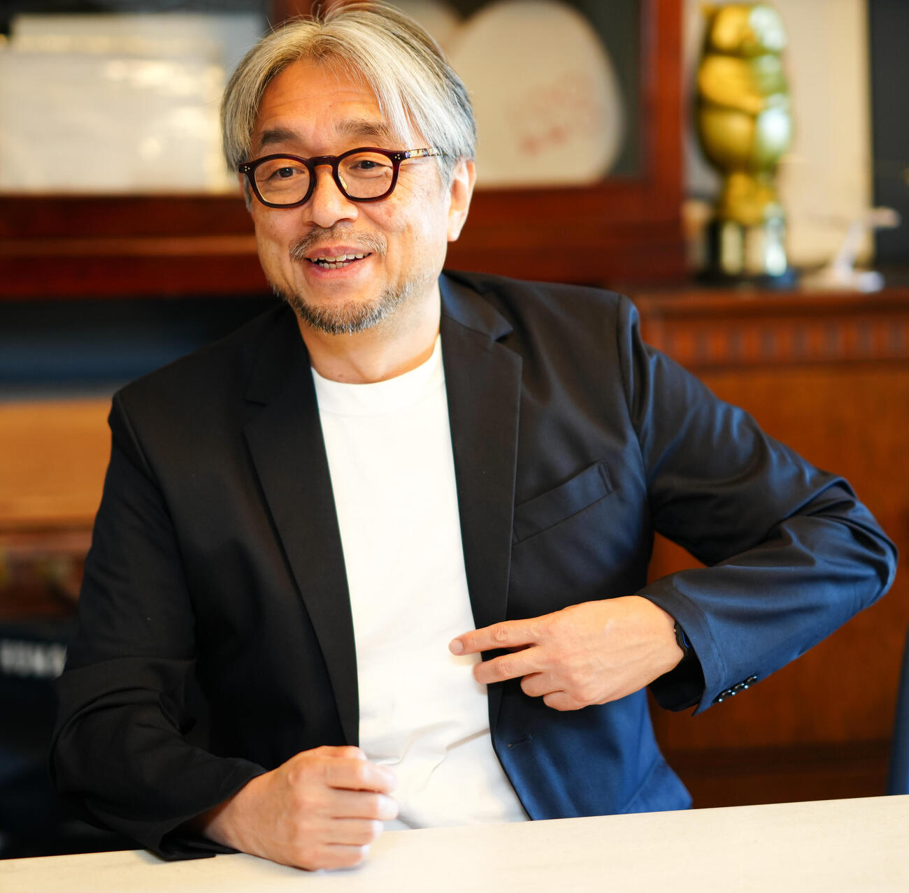 嵐について語った小山薫堂氏（撮影・鈴木みどり）