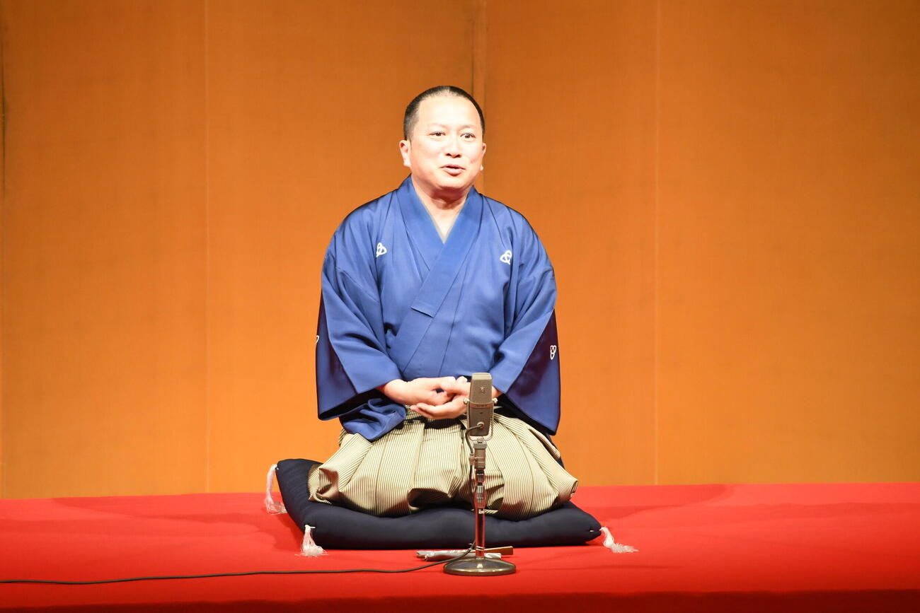 独演会を開催した桂吉弥（撮影・阪口孝志）