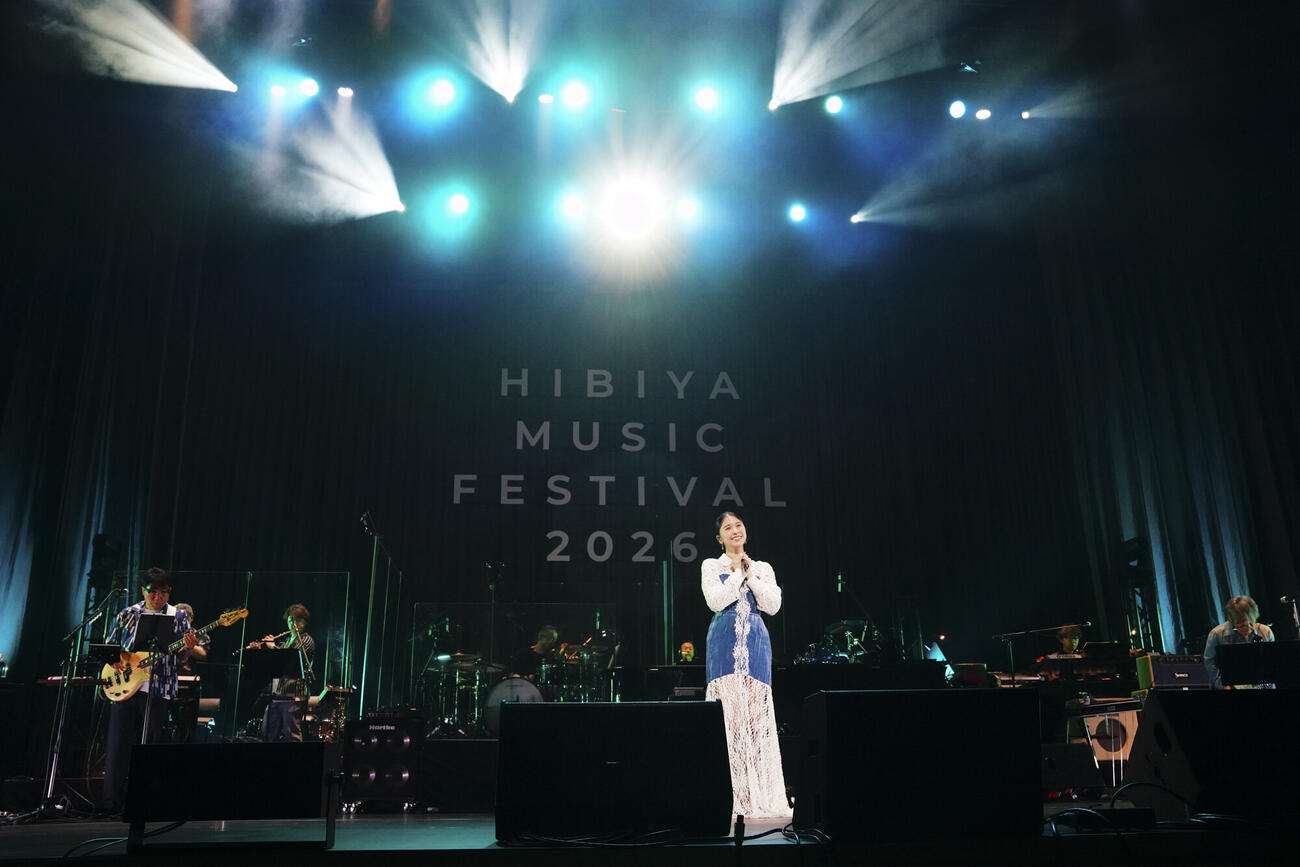 日比谷音楽祭2026「Hibiya Dream Session1」で歌唱する玉井詩織
