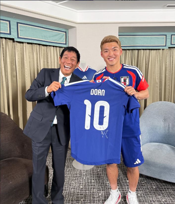 堂安律選手のインスタグラムから