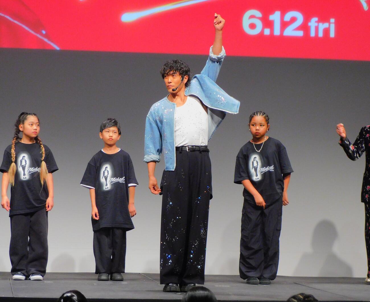 映画「Michael／マイケル」スペシャルキッズダンスセッションに登壇した中務裕太