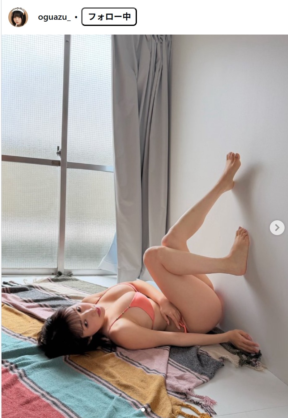 小倉あずさのインスタグラムから