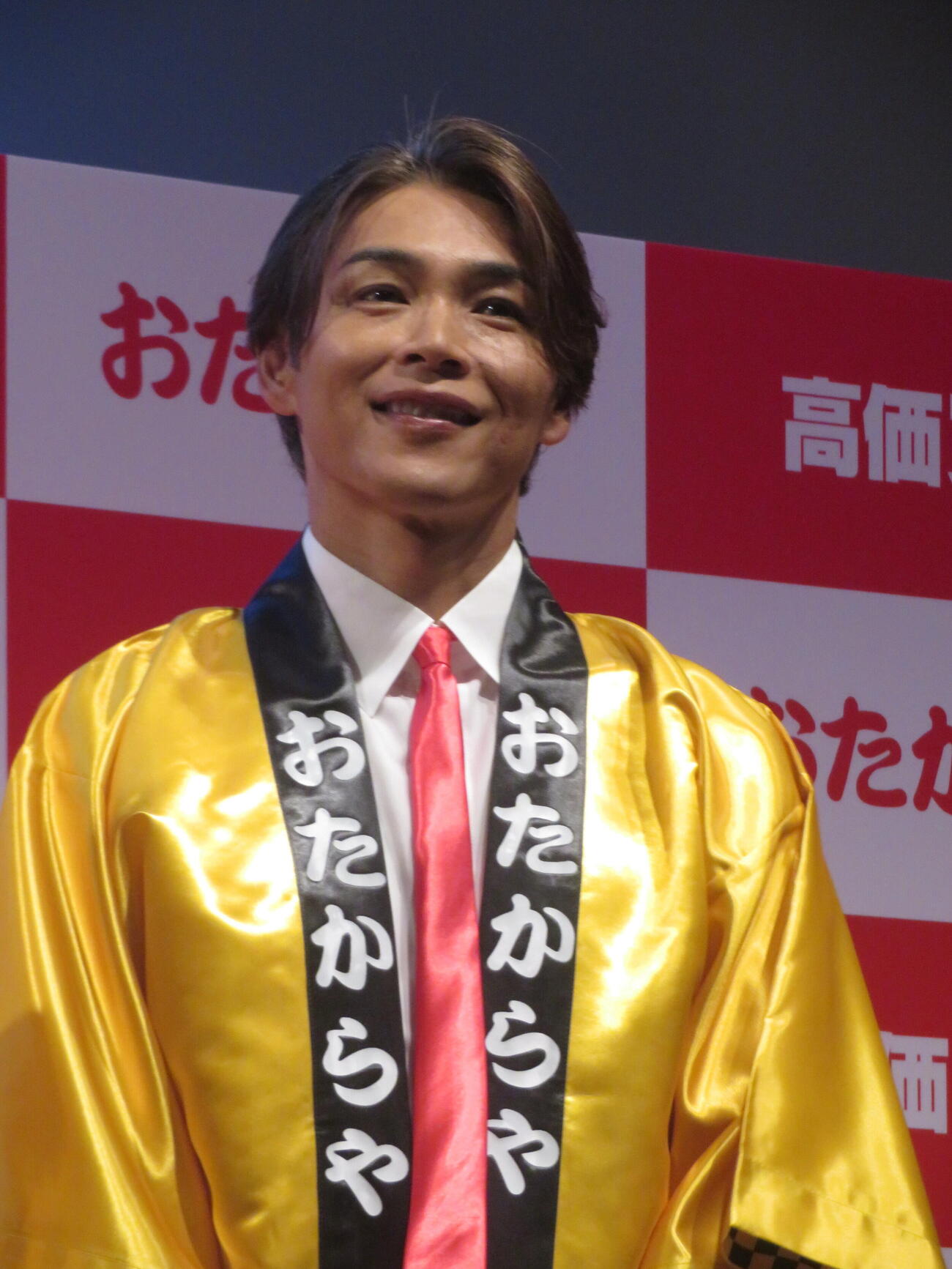 「おたからや」新CM発表会に出席した白川裕二郎（撮影・川田和博）