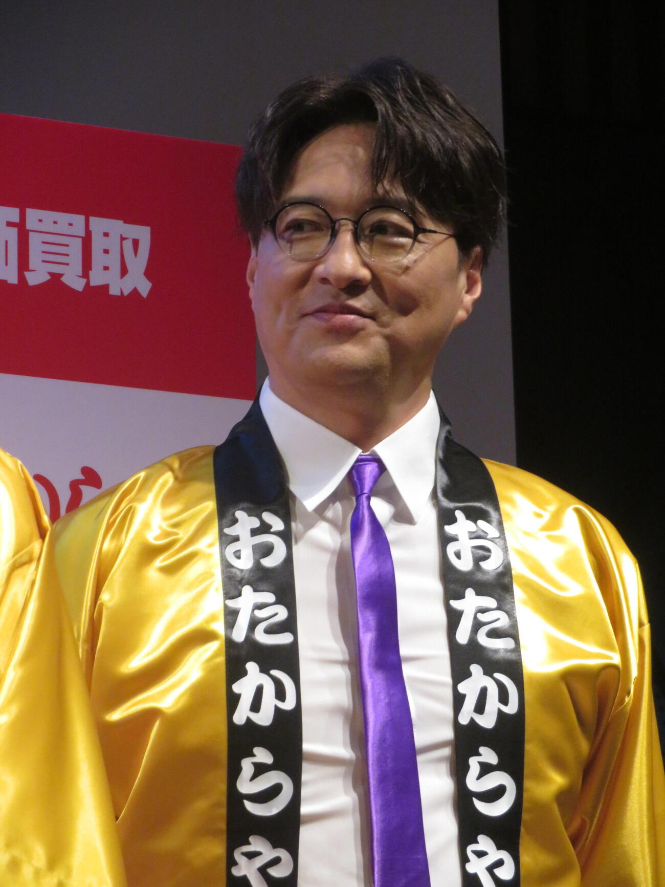 「おたからや」新CM発表会に出席した酒井一圭（撮影・川田和博）
