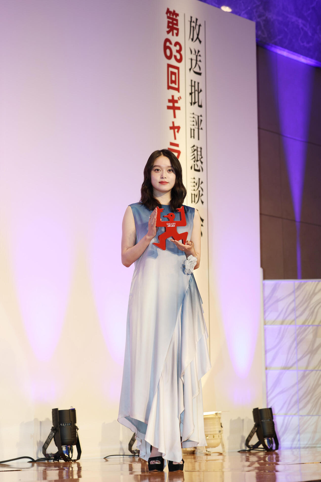 第63回ギャラクシー賞贈賞式でテレビ部門特別賞を受賞したNHK連続テレビ小説「ばけばけ」髙石あかり（撮影・宮地輝）＝2026年6月1日