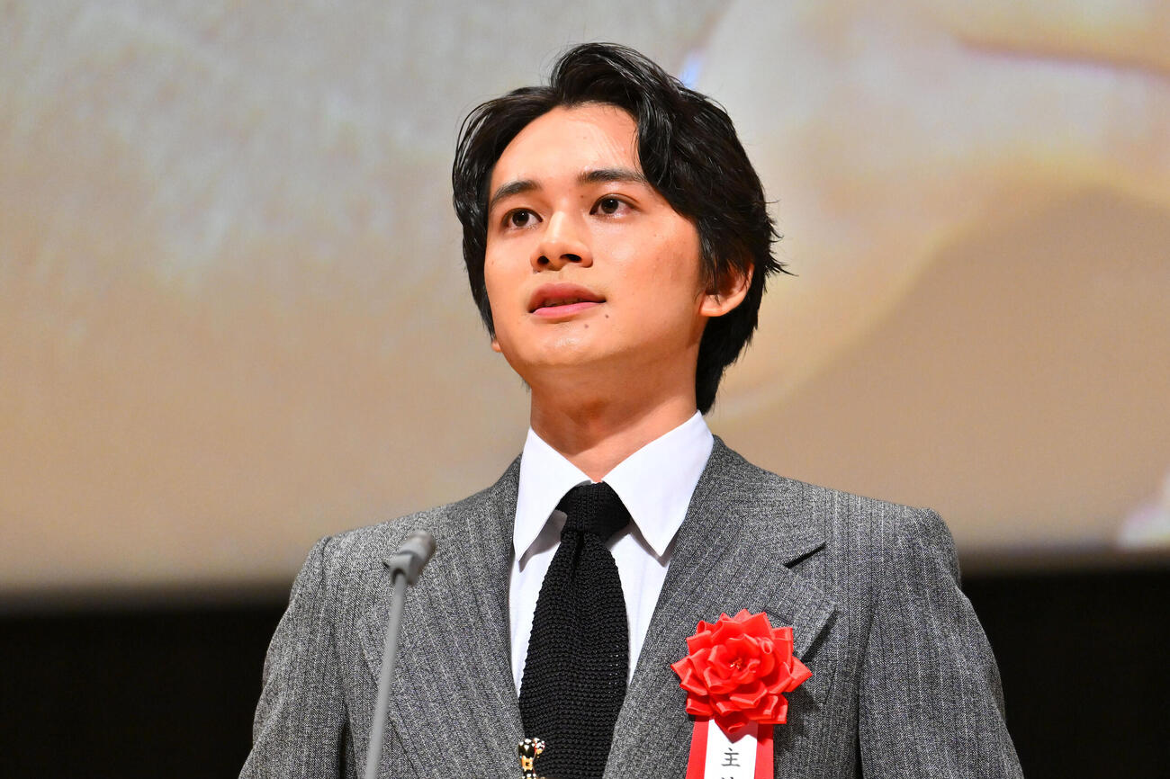 第35回日本映画批評家大賞　主演男優賞を授賞した北村匠海（撮影・滝沢徹郎）