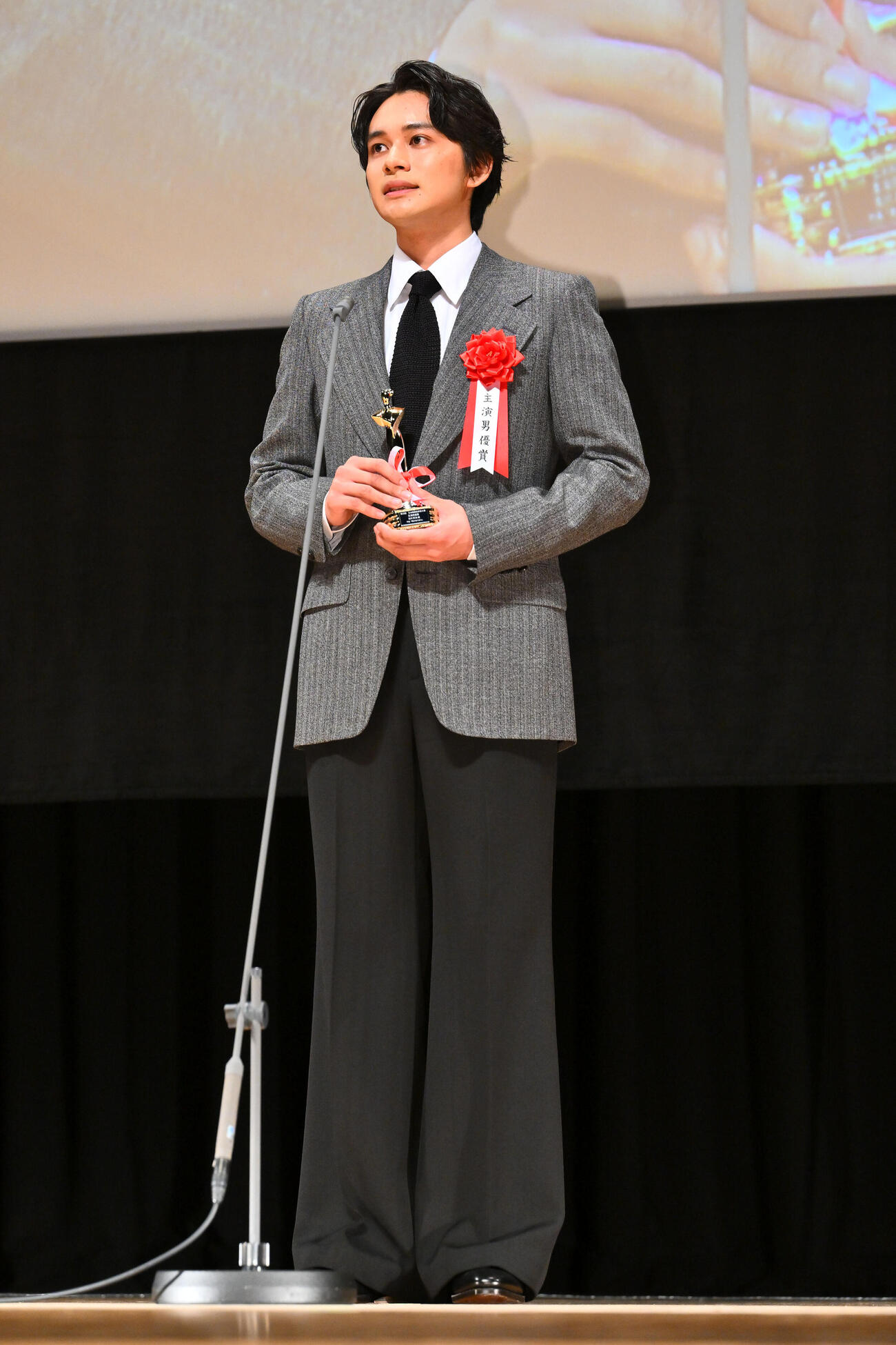 第35回日本映画批評家大賞　主演男優賞を授賞した北村匠海（撮影・滝沢徹郎）