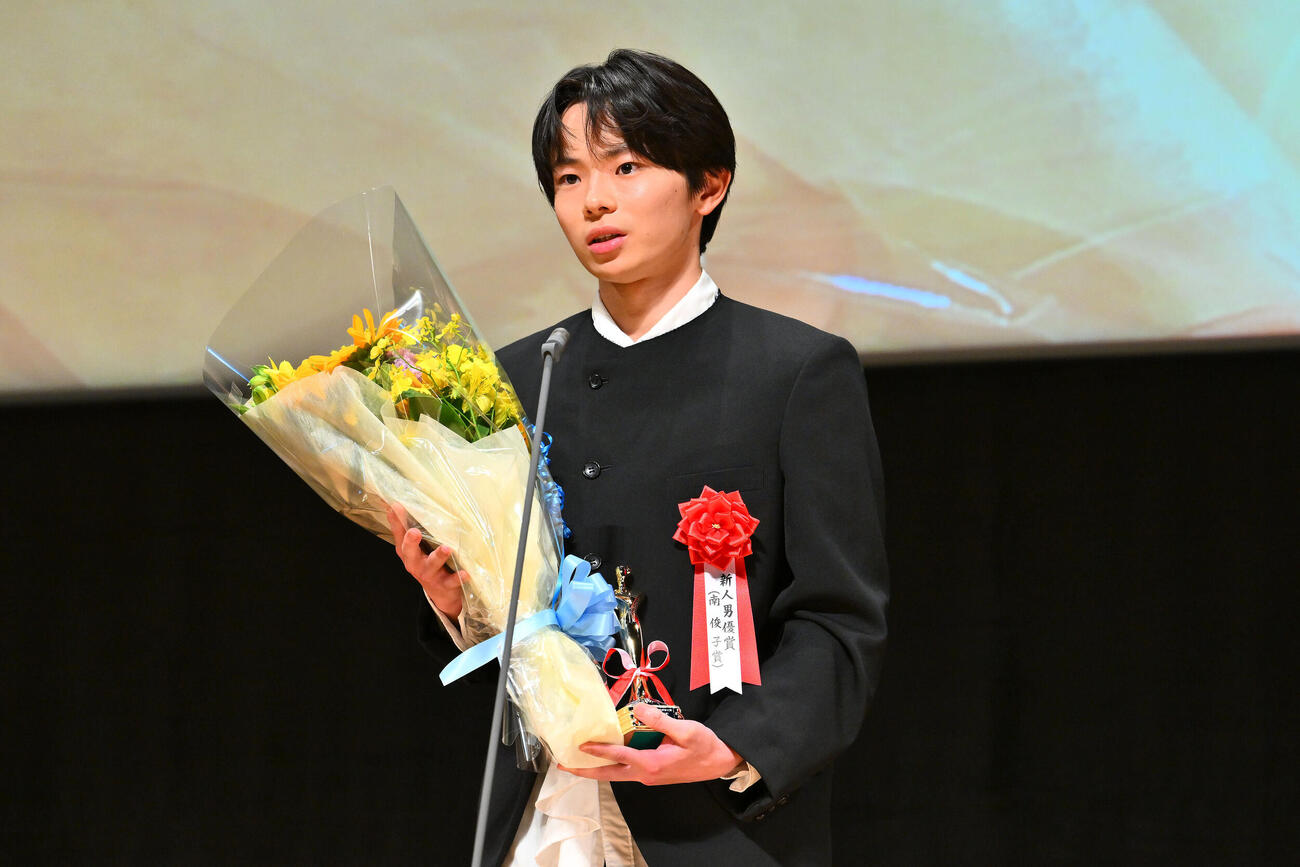第35回日本映画批評家大賞　新人男優賞（南俊子賞）を授賞した林裕太（撮影・滝沢徹郎）＝2026年6月1日