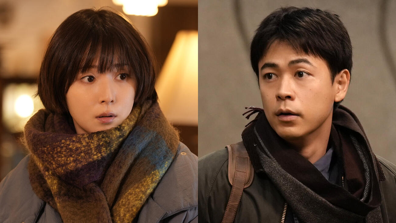 映画「男ともだち」で7年ぶりに共演し、劇中でも7年ぶりに再会を果たす男女のともだちを演じる松岡茉優と成田凌（C）2026『男ともだち』製作委員会