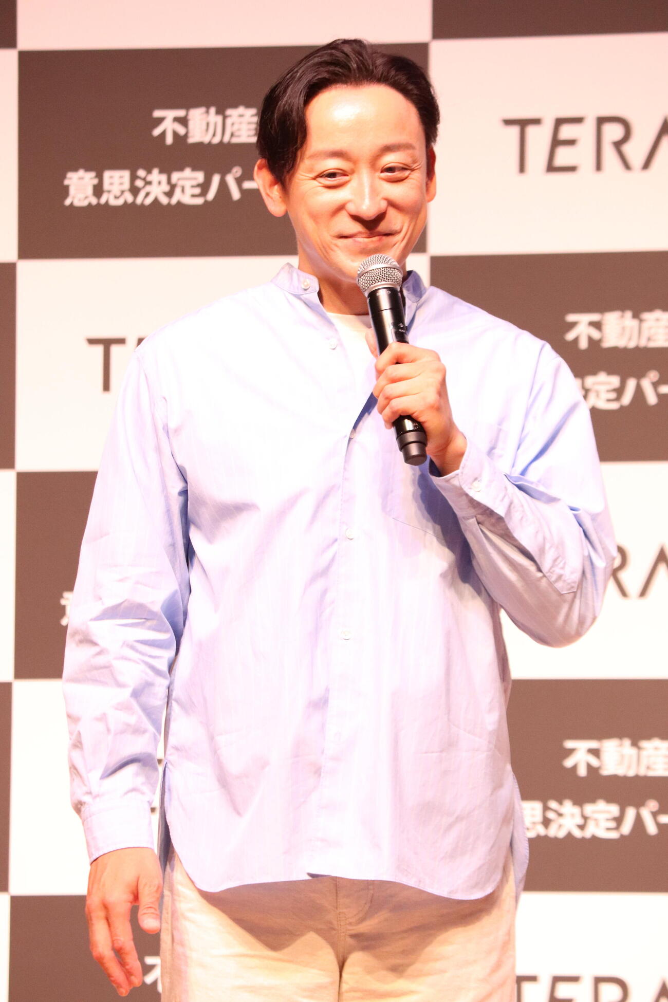 「TERASS新CM発表会」に出席した山本耕史