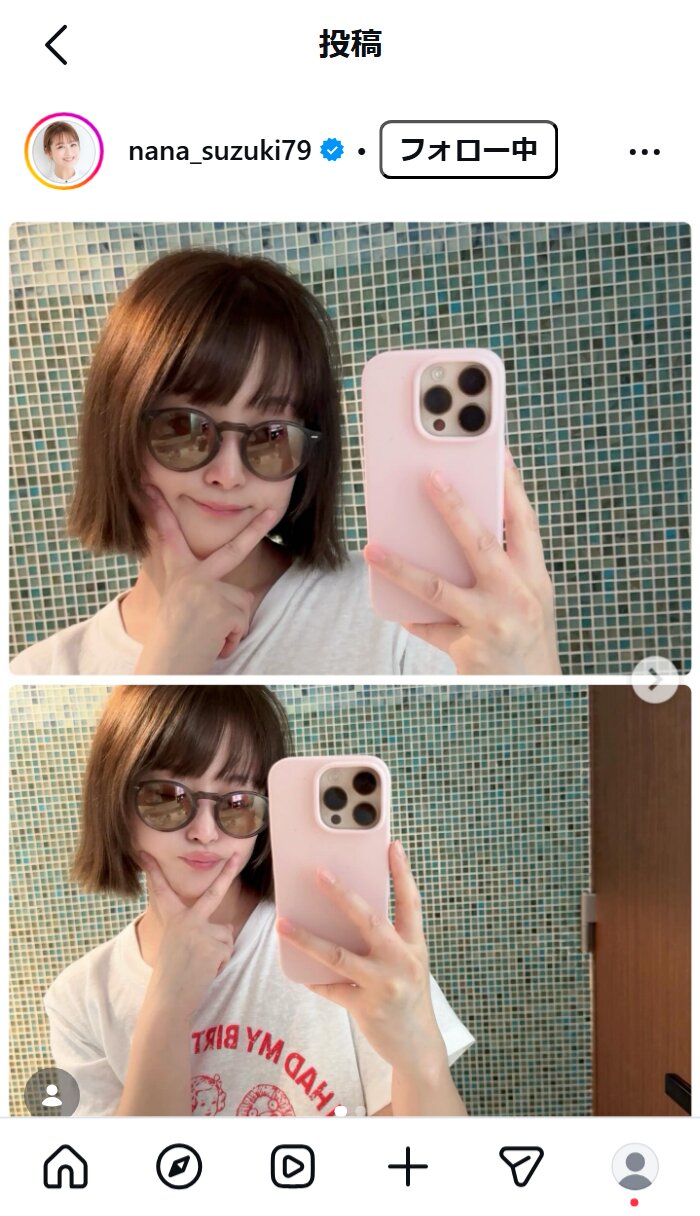 鈴木奈々のインスタグラムから