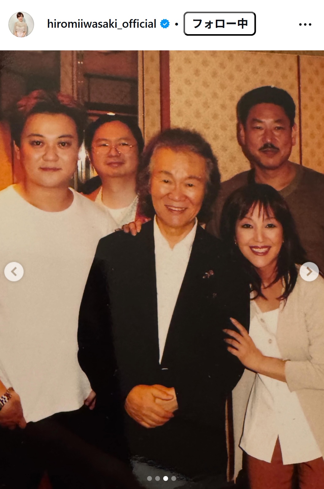 岩崎宏美のインスタグラムから