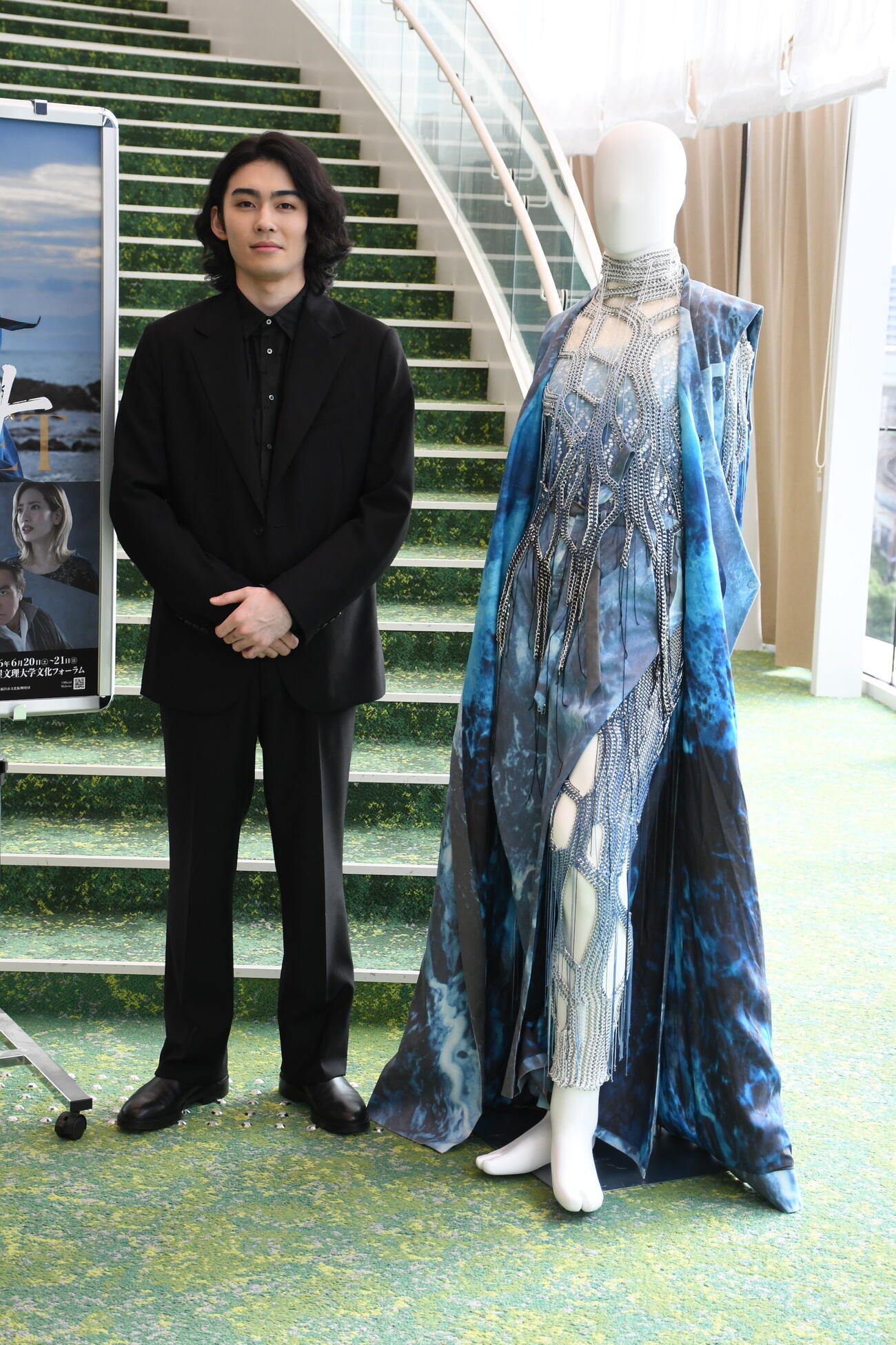 舞台「ハムレット」の取材会に出席した市川染五郎（撮影・阪口孝志）