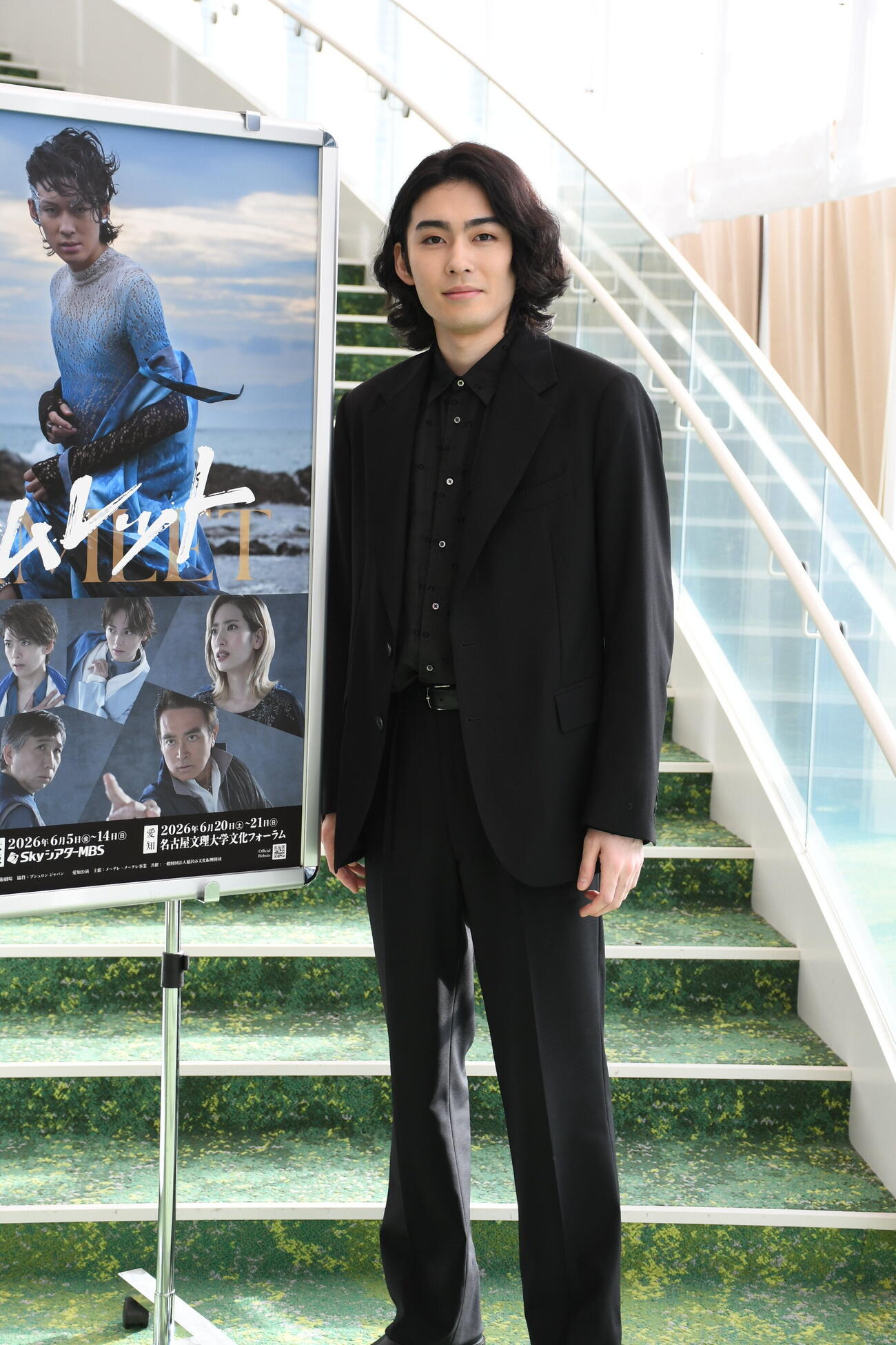 舞台「ハムレット」の取材会に出席した市川染五郎（撮影・阪口孝志）