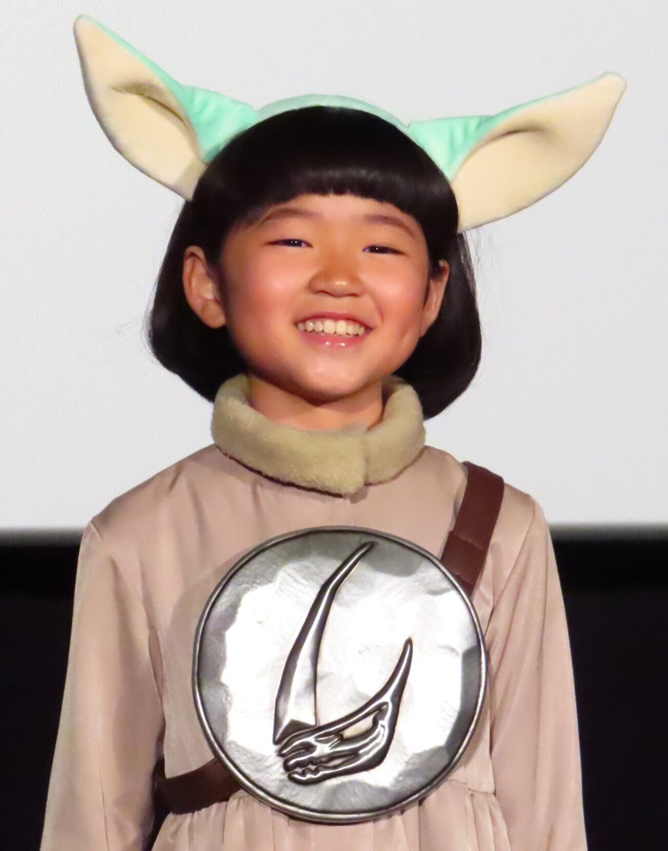 「スター・ウォーズ／マンダロリアン・アンド・グローグー」大ヒット記念舞台あいさつに登壇した永尾柚乃