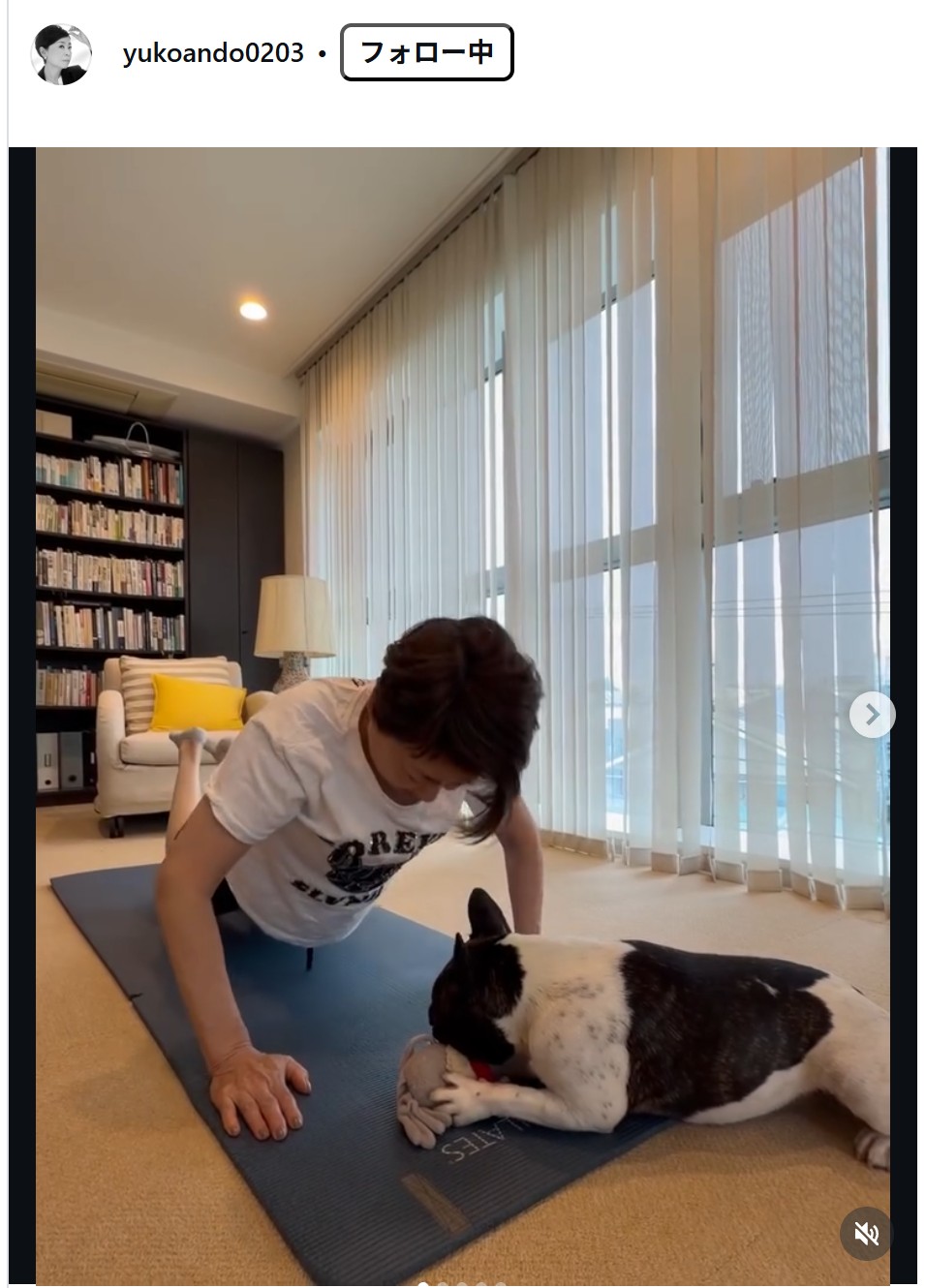 安藤優子のインスタグラムから