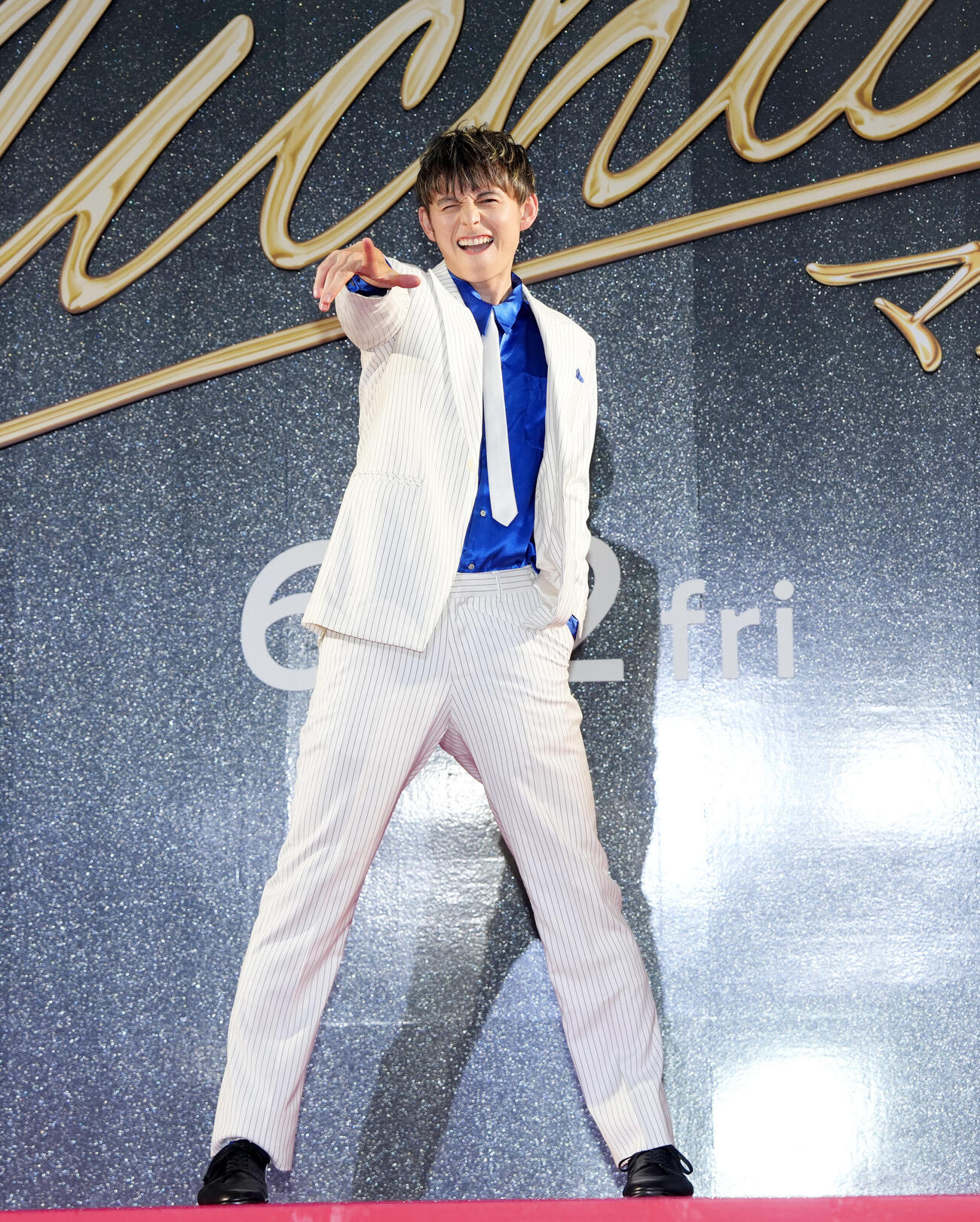 映画「Michael／マイケル」ジャパンプレミアレッドカーペット　レッドカーペットに登場するハリー杉山（撮影・小島史椰）