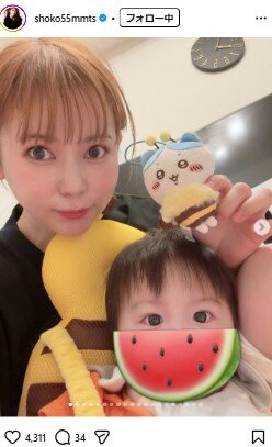 中川翔子のインスタグラムから