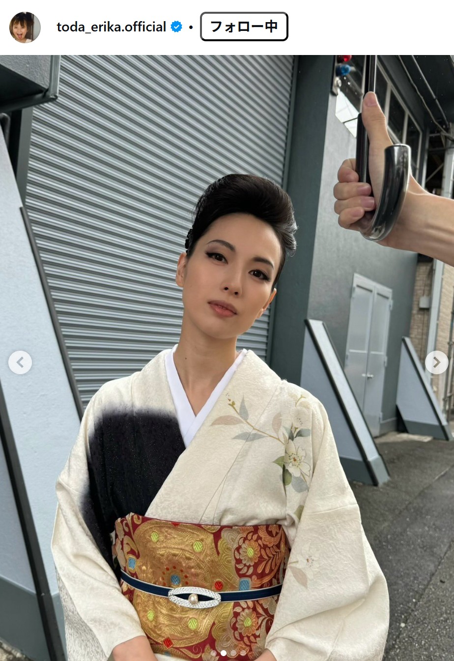 戸田恵梨香のインスタグラムから