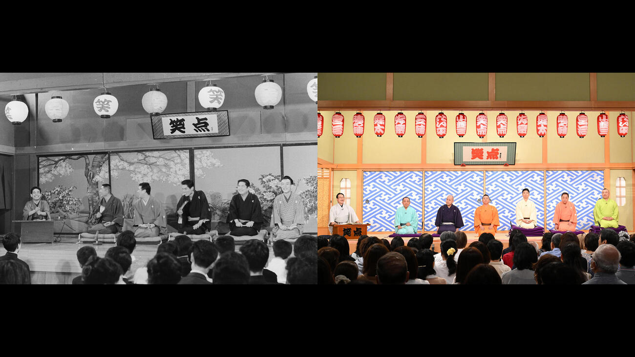 1966年5月15日初回放送時と2026年5月24日放送時の「大喜利」コーナー比較