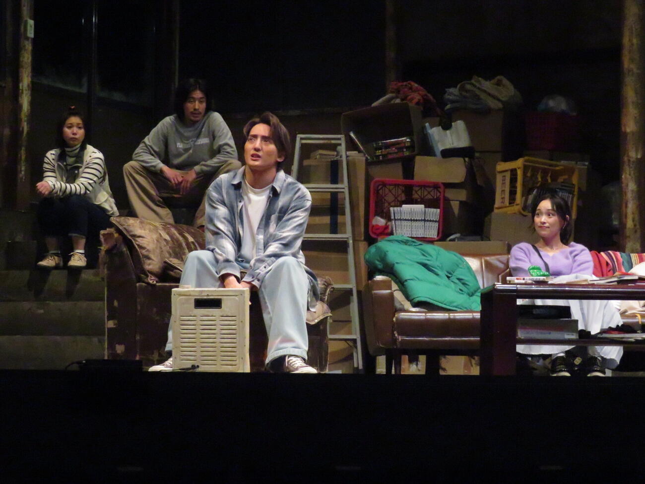 初日を翌日に控えた舞台「惰性クラブ」のゲネプロに臨んだTravis Japanの川島如恵留