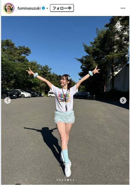 鈴木ふみ奈のインスタグラムから
