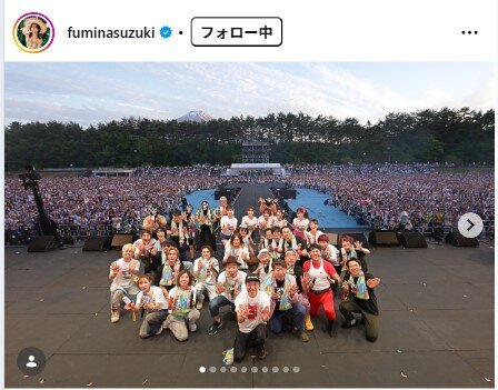 鈴木ふみ奈のインスタグラムから