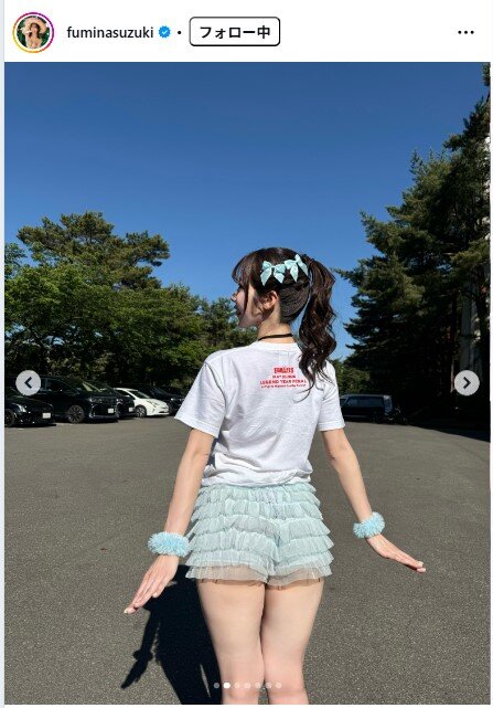 鈴木ふみ奈のインスタグラムから