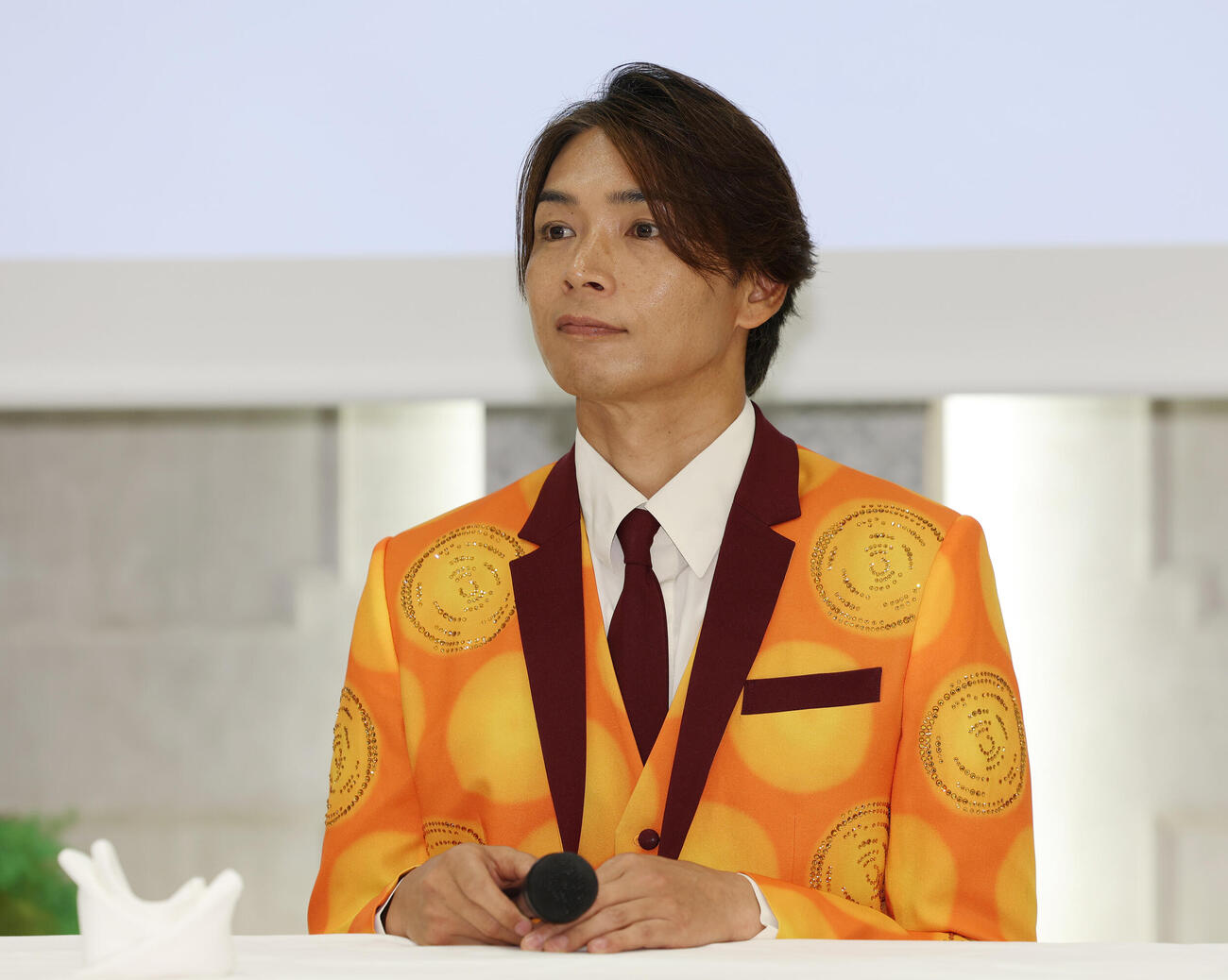 純烈リードボーカル白川裕二郎卒業＆純烈セカンドチャンスオーディション2026記者会見に登壇した白川裕二郎（撮影・宮地輝）＝2026年6月8日
