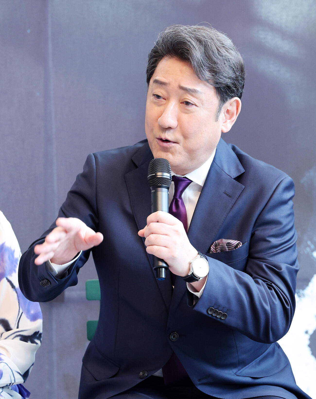 「リア王」制作発表会見に臨む中村芝翫（撮影・鈴木正人）＝2026年6月8日